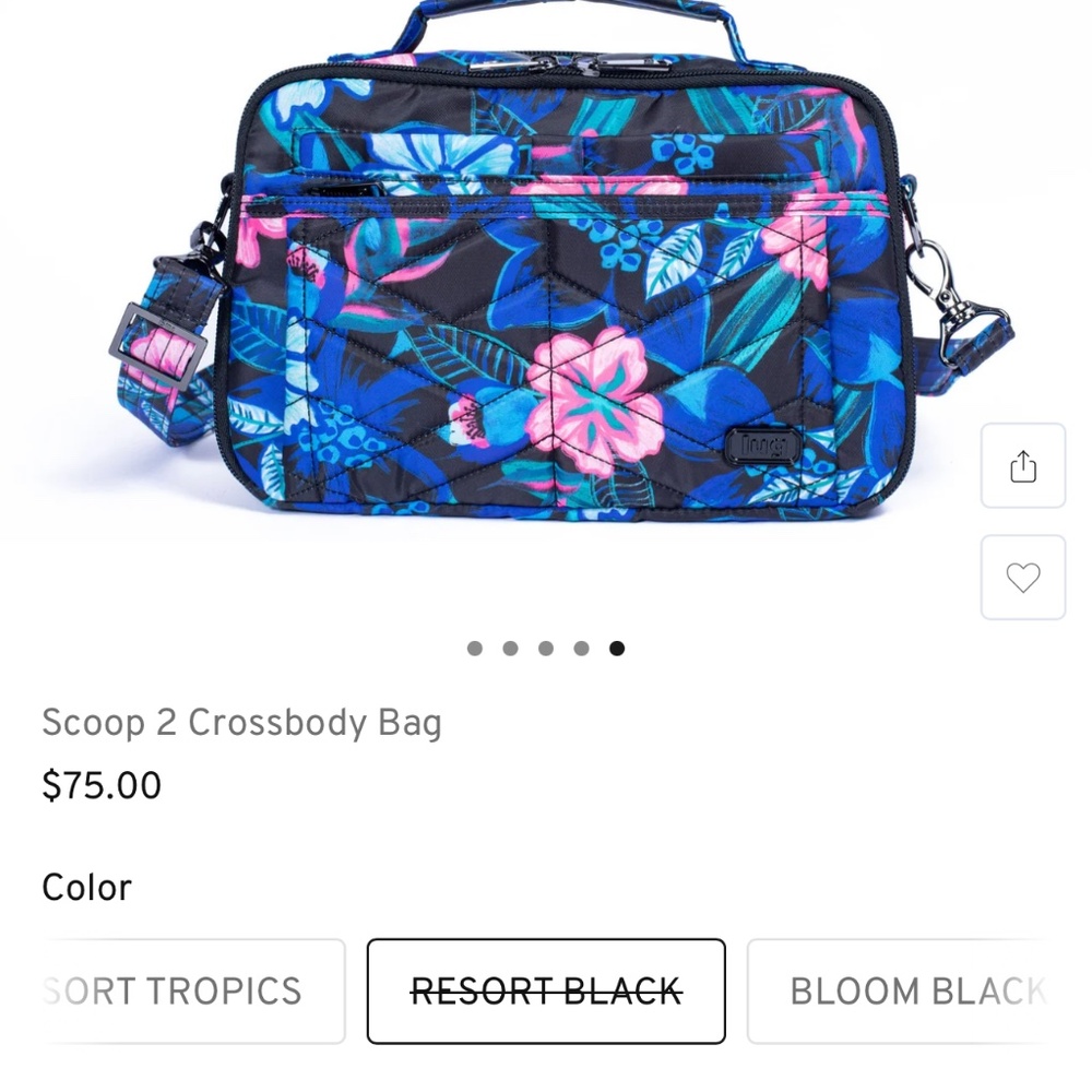 LUG Resort Black Scoop crossbody NEW with Tagsπππ€ - Picture 9 of 14